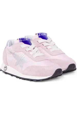 Golden Goose Marathon suede-trimmed sneakers
