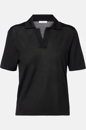 The Row Julianna silk polo shirt