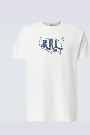 Ralph Lauren Printed cotton and hemp T-shirt