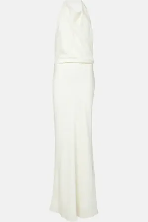 Simkhai Reannon draped satin gown