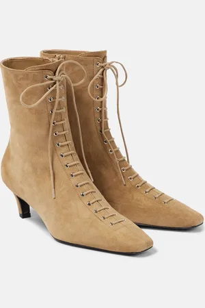 Totême Suede lace-up boots