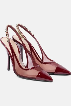 Gucci Signoria 105 mesh slingback pumps