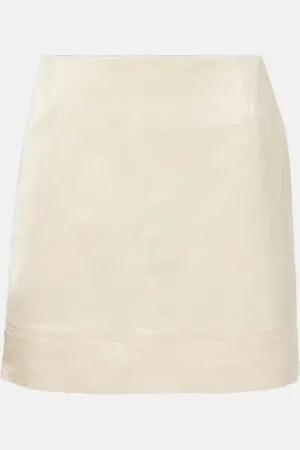 Totême Cotton-blend crÃªpe miniskirt