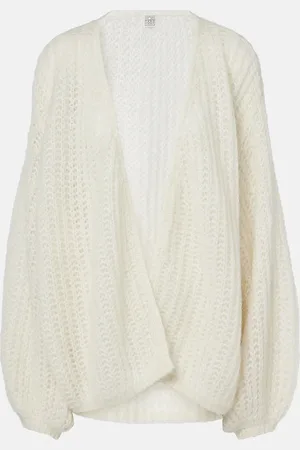 Totême Open-front mohair-blend cardigan