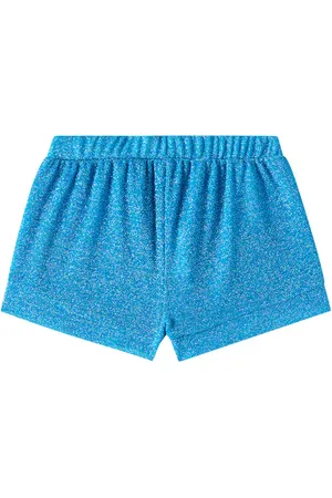 Oseree OsÃ©ree Kids OseMini LumiÃ©re lamÃ© shorts