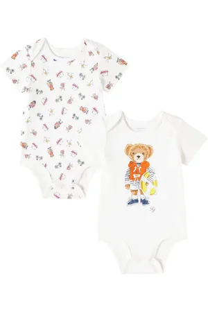 Ralph Lauren Baby set of 2 printed cotton bodysuits