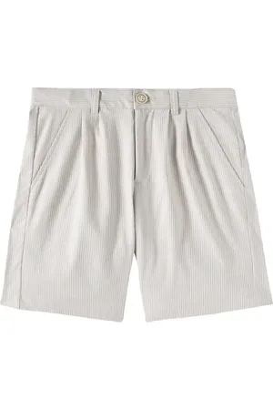 BONPOINT Charles striped cotton-blend shorts