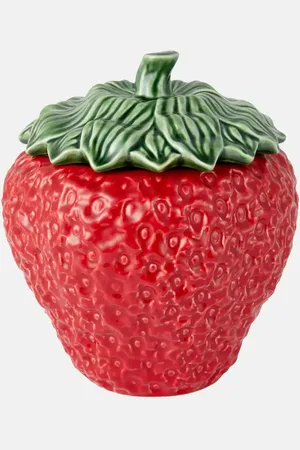 Bordallo Pinheiro Strawberries Large ceramic tureen