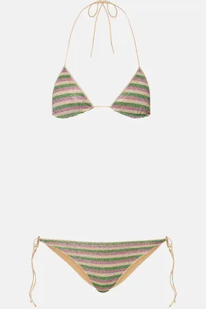 Oseree OsÃ©ree Striped bikini