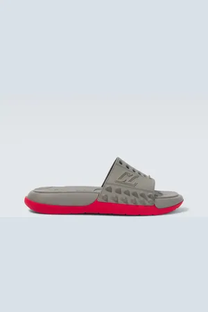Christian Louboutin Take It Easy perforated spiked slides