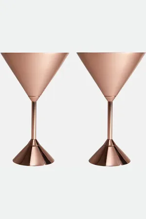 Tom Dixon Plum set of 2 martini glasses