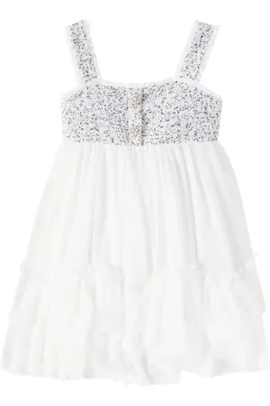 PATACHOU Tweed and chiffon dress