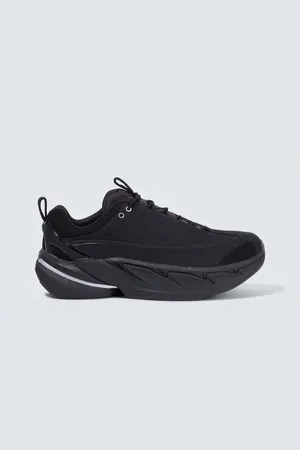 Hoka One One Elevon X leather-trimmed sneakers