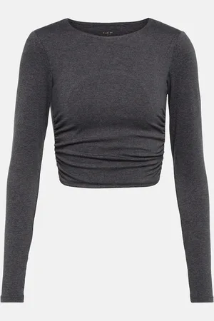 Varley Always Warm Sloan cropped jersey top