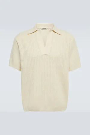 Auralee Ribbed-knit cotton and wool top