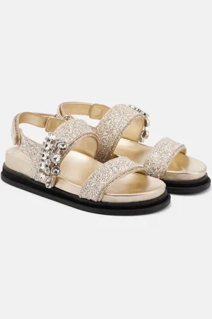 Jimmy Choo Verity embellished glitter sandals