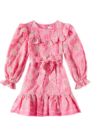 PATACHOU Embroidered cotton voile dress