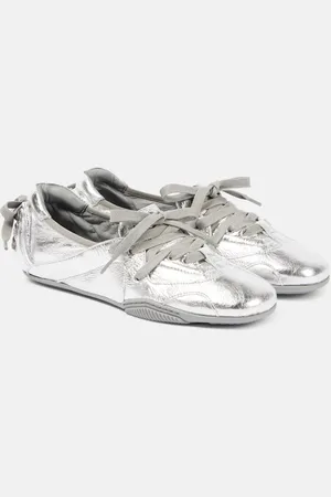Acne Studios Metallic leather flats