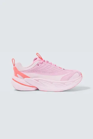 Hoka One One Elevon X leather and mesh sneakers