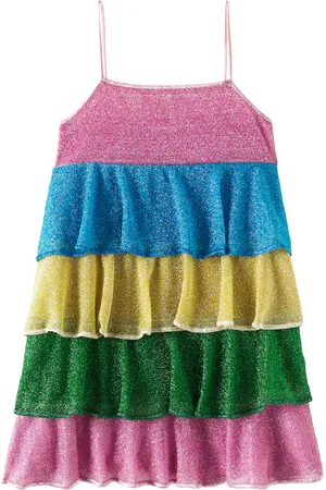 Oseree OsÃ©ree Kids LumiÃ¨re tiered dress
