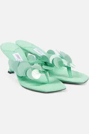 Jimmy Choo Freja 70 embellished suede thong sandals
