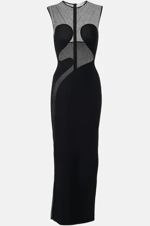 Alaïa AlaÃ¯a Paneled maxi dress