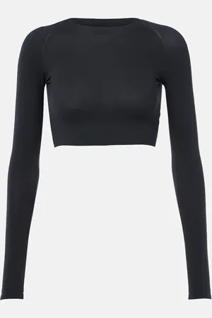 Alaïa AlaÃ¯a Jersey crop top