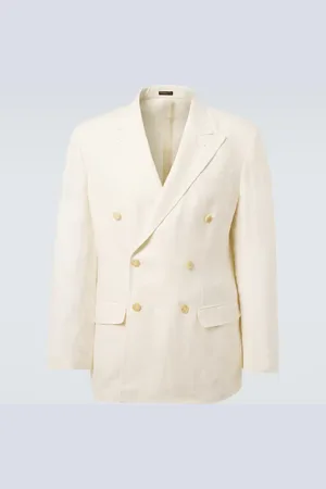 Rubinacci Double-breasted linen blazer