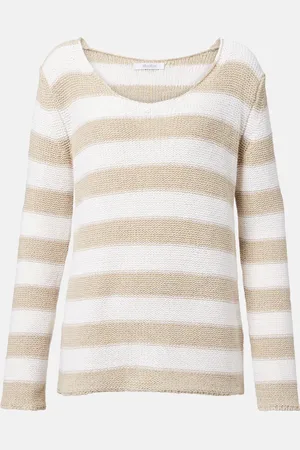 Max Mara Palazzi striped linen and cotton sweater