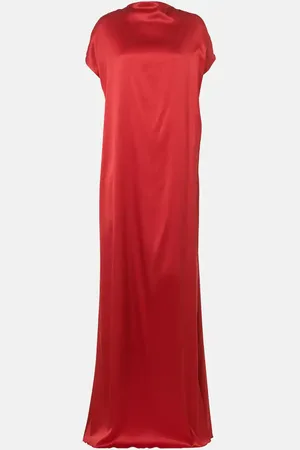 DRIES VAN NOTEN Silk-blend satin gown