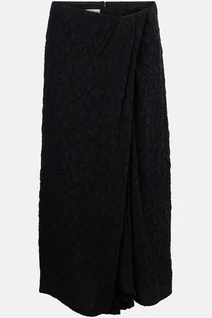 DRIES VAN NOTEN Gathered midi skirt