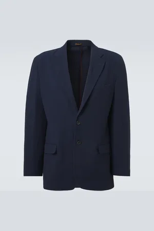 Rubinacci Striped single-breasted wool blazer