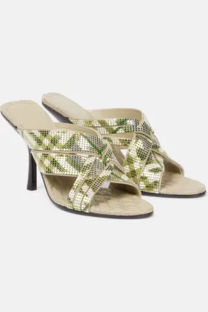 Burberry Cabana 90 Check mules