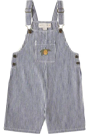 Konges Sløjd Konges SlÃ¸jd Fender striped cotton twill overalls