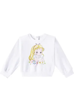MONNALISA Baby printed cotton-blend sweater