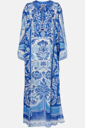 Farm Rio Delicate Tapestry cotton kaftan