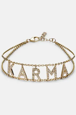 Roxanne First Karma 14kt bracelet with diamonds