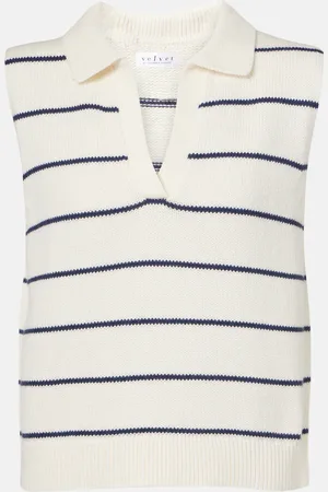Velvet Nayla cotton and cashmere sweater vest