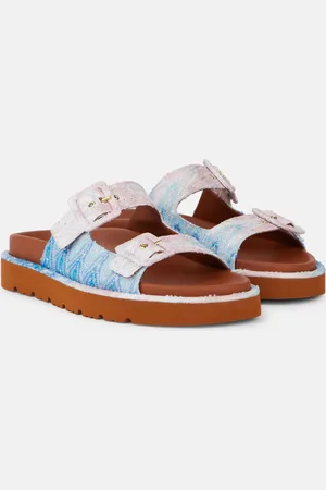 Missoni Clea Wave lamÃ© sandals
