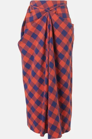 The Row Esperanza draped cotton flannel maxi skirt