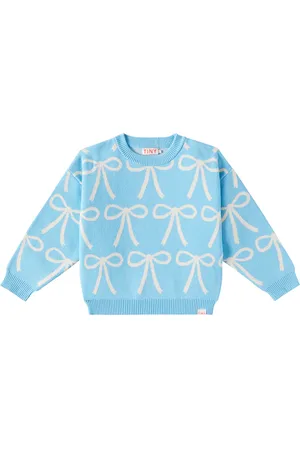 Tiny Cottons Bows cotton sweater