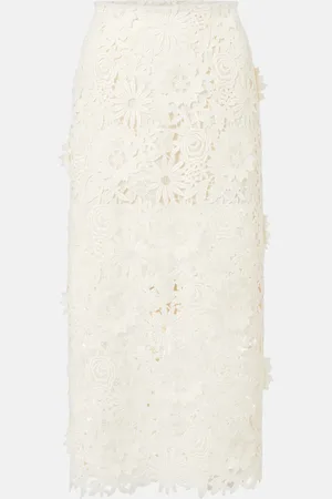 ROTATE Bridal lace pencil skirt