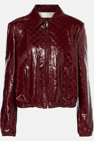 Gucci Leather bomber jacket