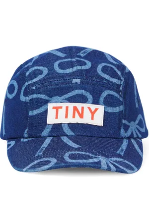 Tiny Cottons Bows printed denim baseball cap