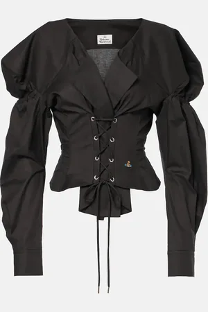 Vivienne Westwood Kate puff-sleeve cotton bustier