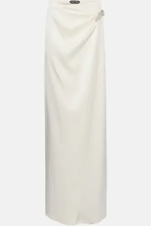 Tom Ford Silk satin wrap skirt