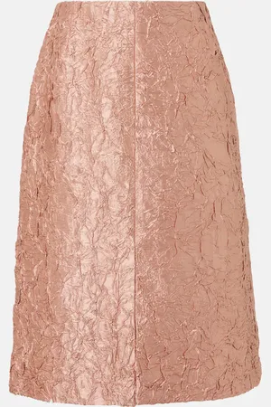 DRIES VAN NOTEN LamÃ© midi skirt