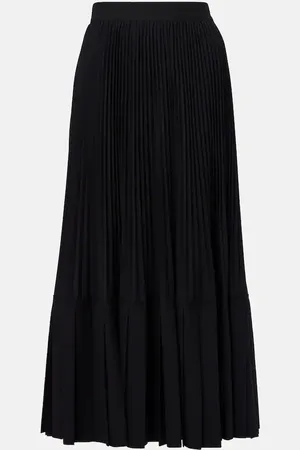 JUNYA WATANABE PlissÃ© wool-blend maxi skirt