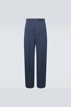 Bottega Veneta Wool and cotton drill wide-leg pants