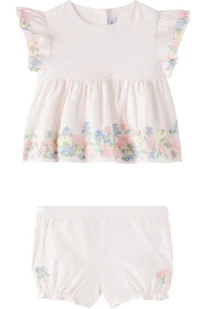 Tartine Et Chocolat Baby embroidered top and bloomers set
